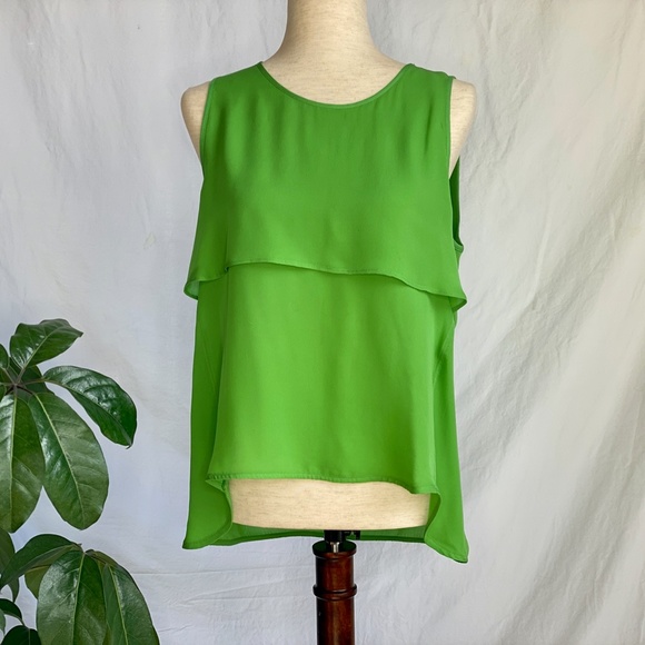 Love Token 100% Silk Tiered Tank Top - Picture 4 of 10